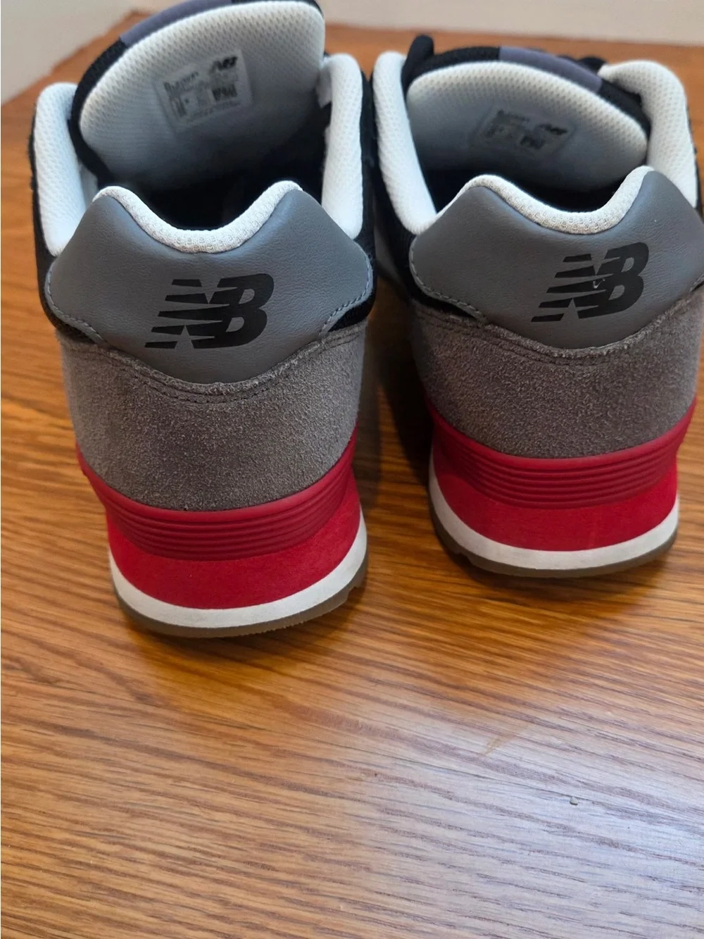 New Balance Men’s 515 Black, Red & Gray-size 11